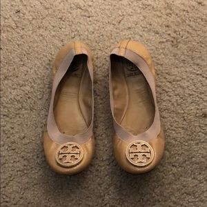 Tory Burch Caroline nude flats. Size 5.5.